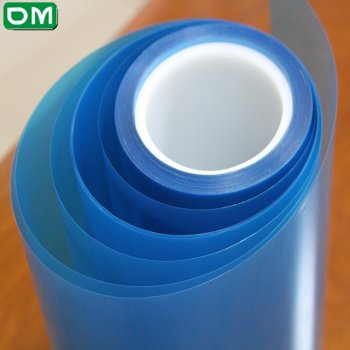蓝色双层PET硅胶保护膜高度洁净透明pet膜厂家生