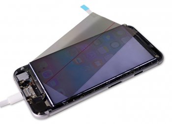 手机屏幕模组偏光片背保保护膜 pet底粘单层保护